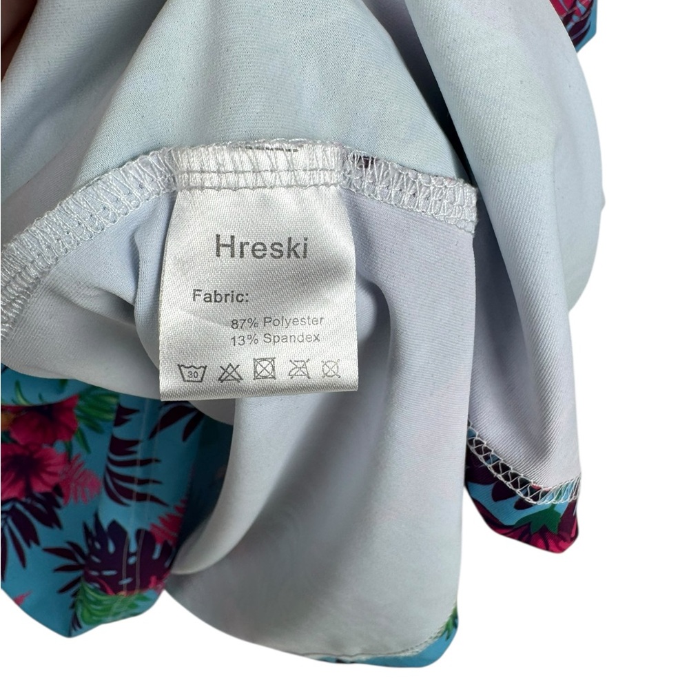 Hreski Polo Shirt Mens 3XL Toucan Floral Flamingo Print EUC!!!!! - Picture 3 of 8